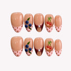 Berry Cherry - Ersa Nails Nude Pink Red PressOnNails