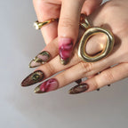 Bewitched - Ersa Nails Nude Gold PressOnNails