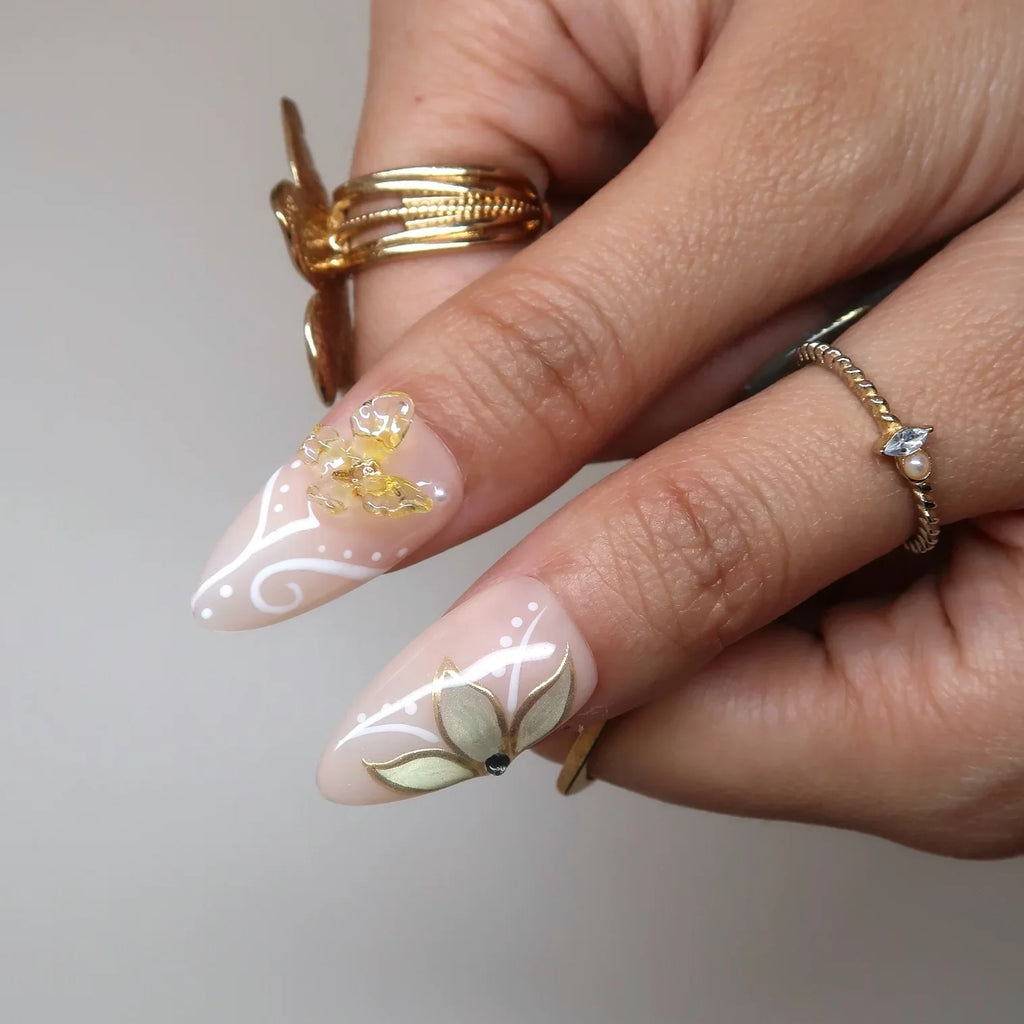 Blooming Day - Ersa Nails Nude Jade PressOnNails