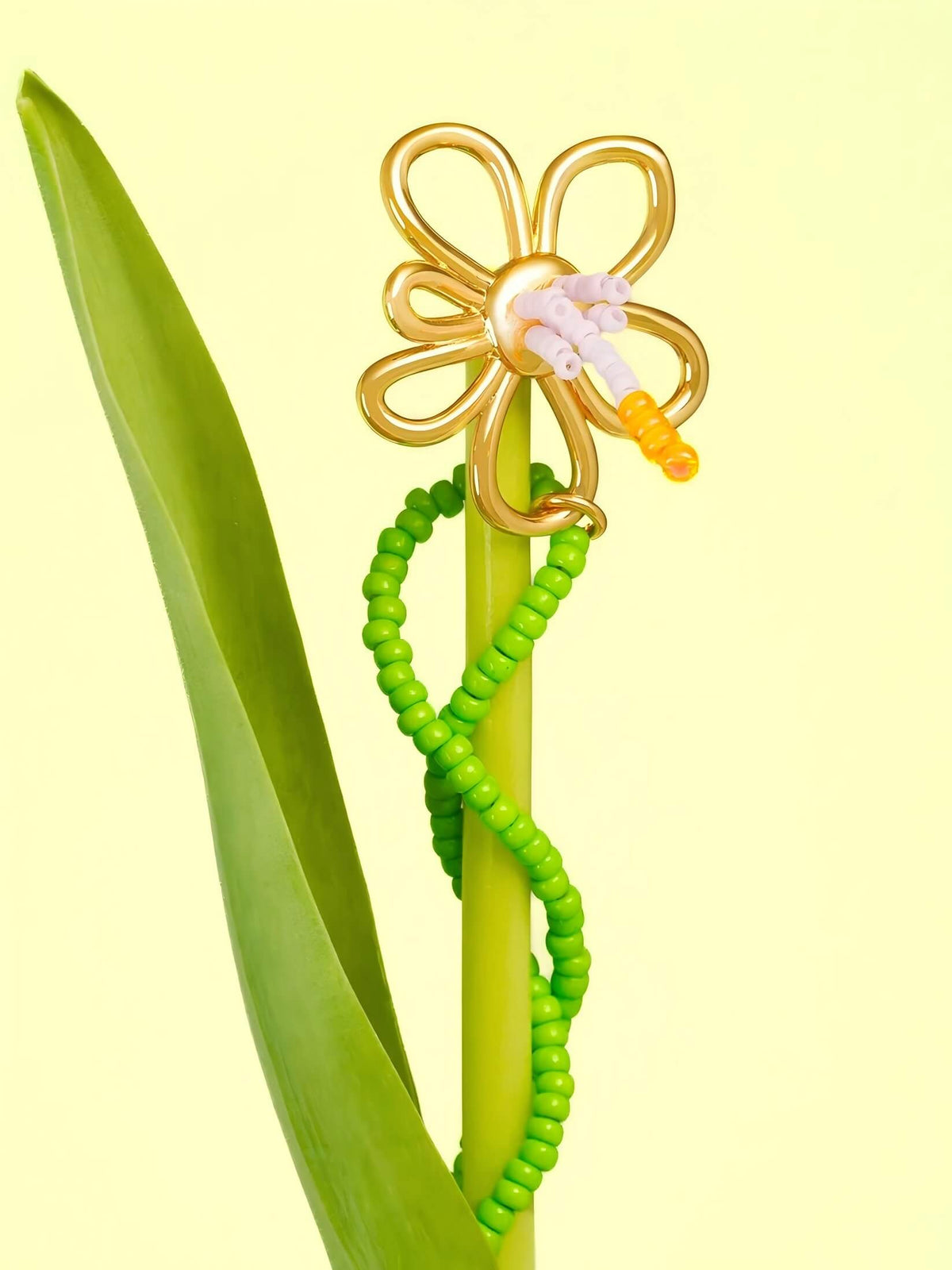 Blossom Beaded Necklace - Work Piece