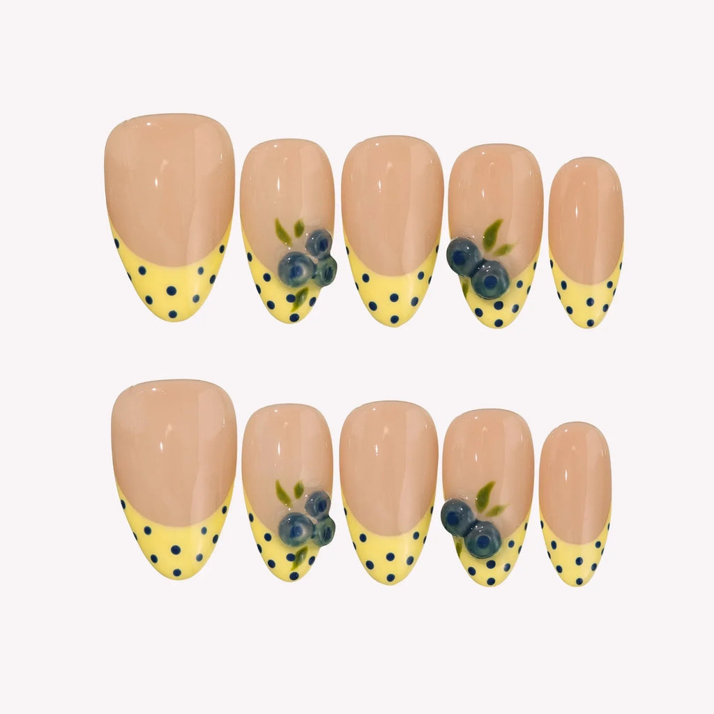 Bluebelle - Ersa Nails Nude Yellow PressOnNails