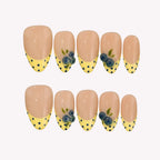 Bluebelle - Ersa Nails Nude Yellow PressOnNails