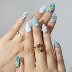 Bubbly Splash - Ersa Nails Blue PressOnNails