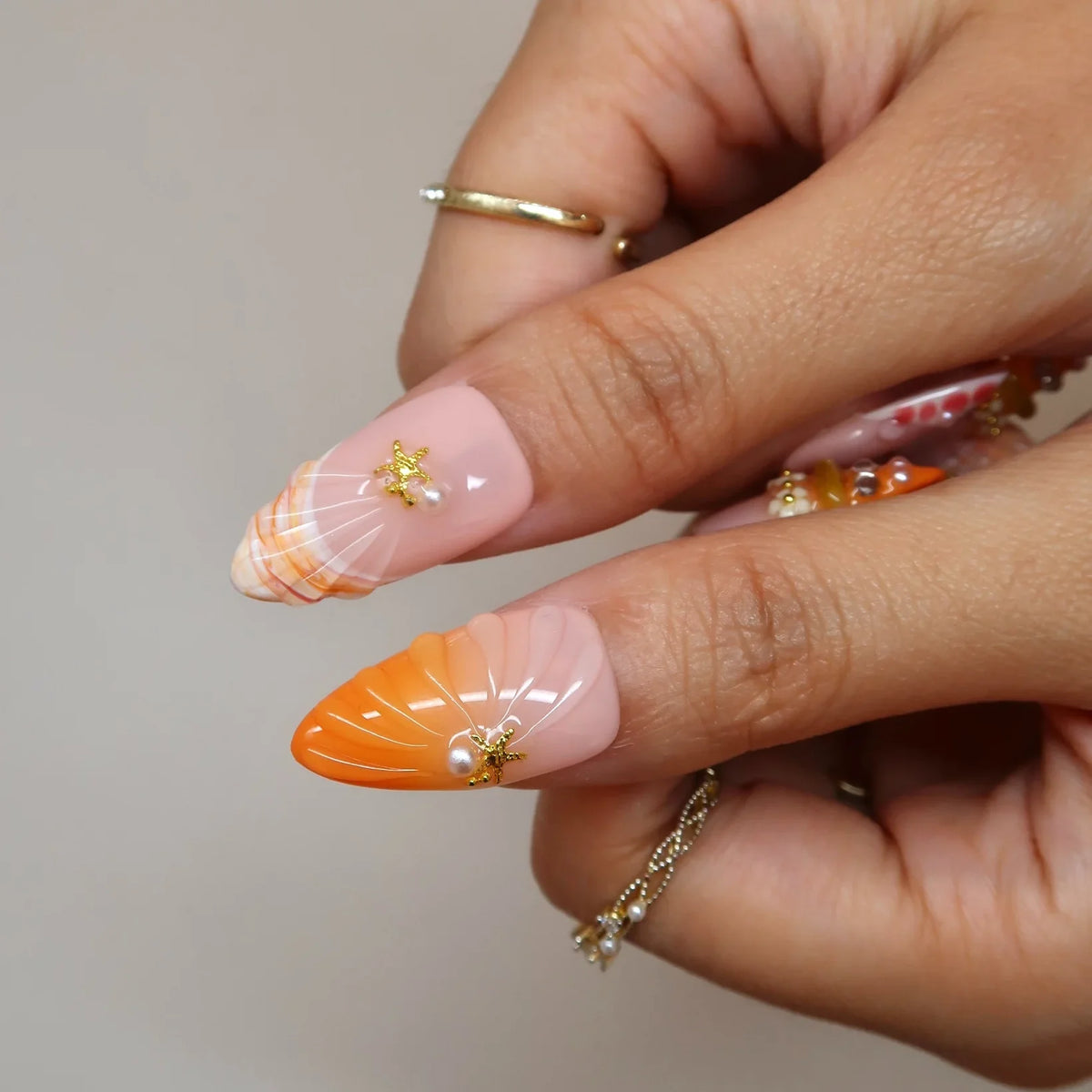 Citrus Crush - Ersa Nails Nude Orange PressOnNails