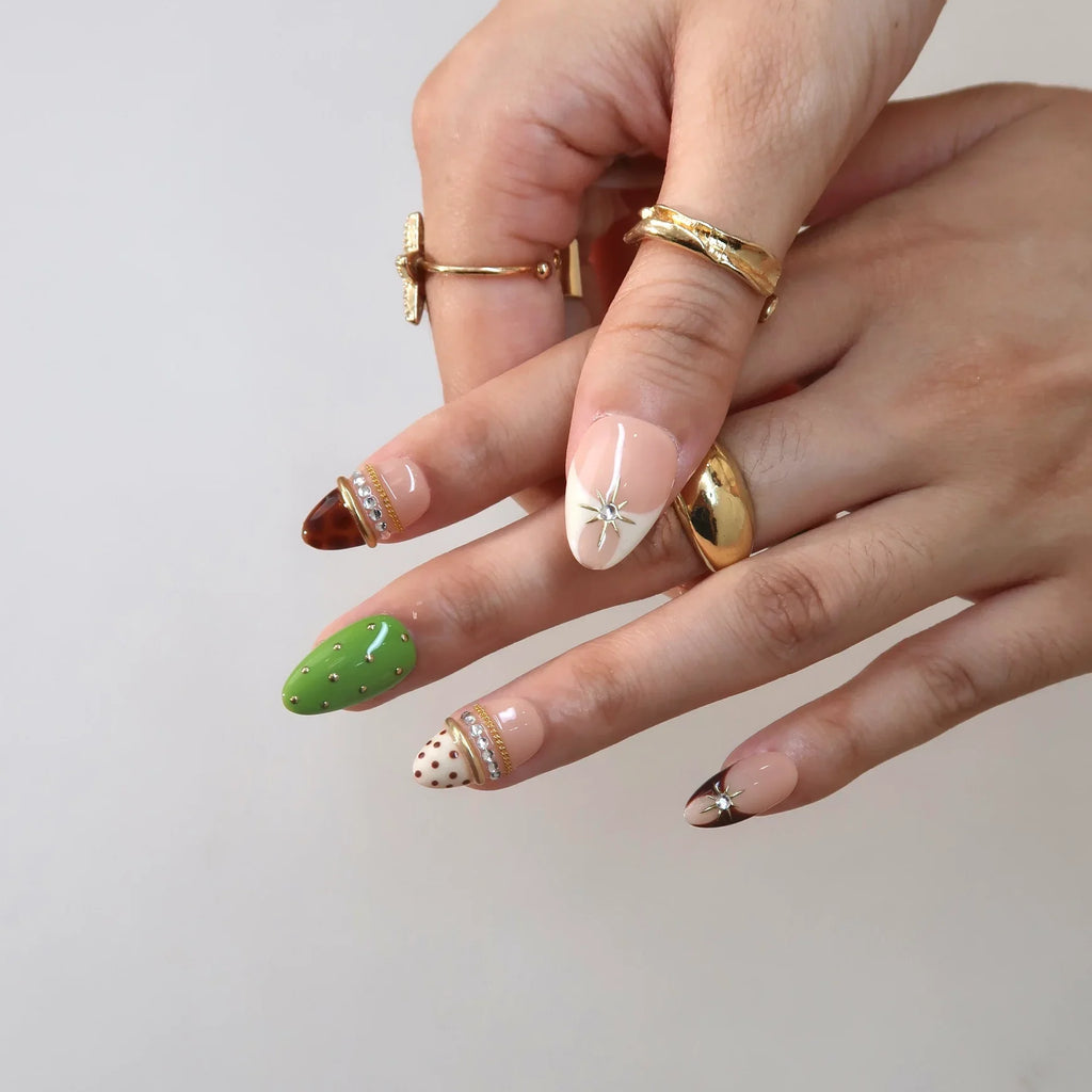 Dressed Up - Ersa Nails Nude Jade PressOnNails