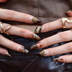 Dynamite - Ersa Nails Brown Black PressOnNails