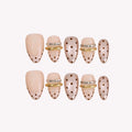 Easy Charm - Ersa Nails Nude Gold PressOnNails