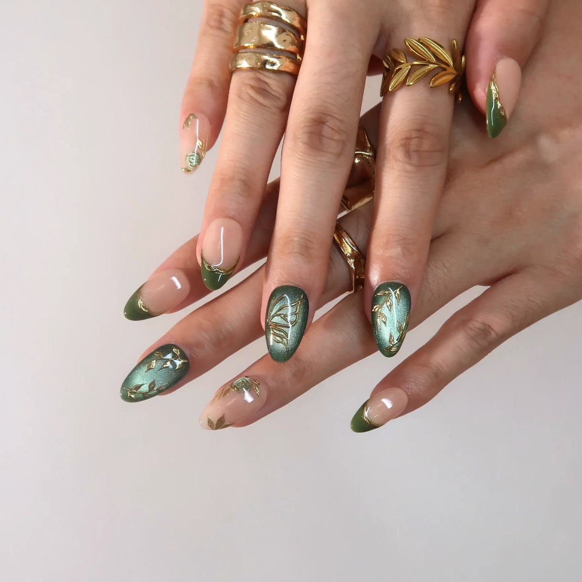 Evergreen - Ersa Nails Nude Jade PressOnNails