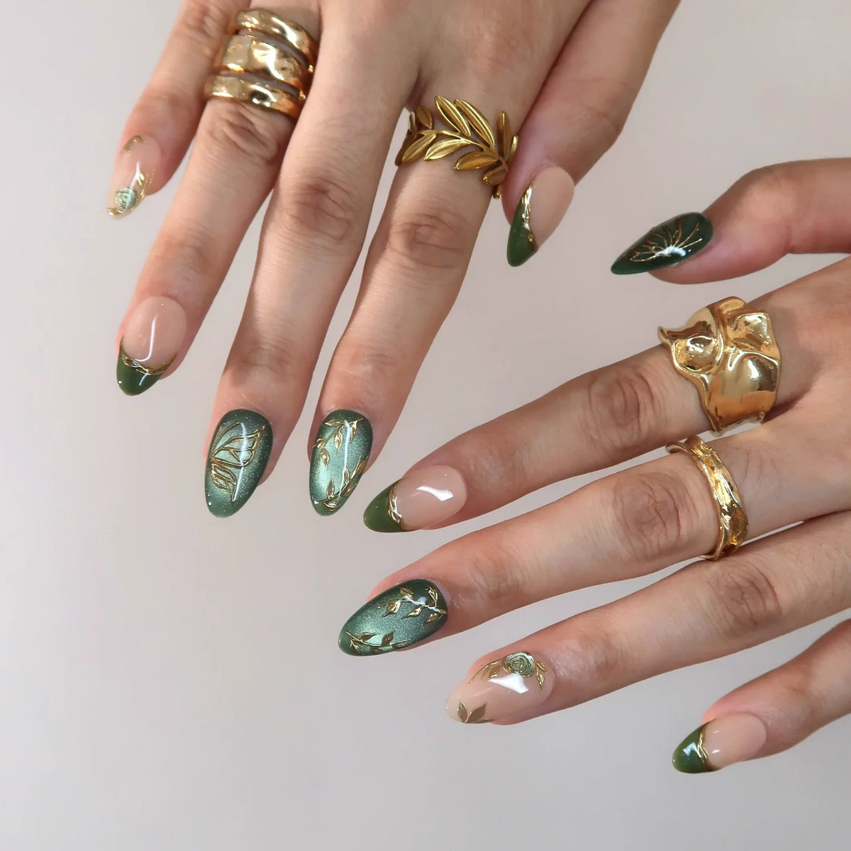 Evergreen - Ersa Nails Nude Jade PressOnNails