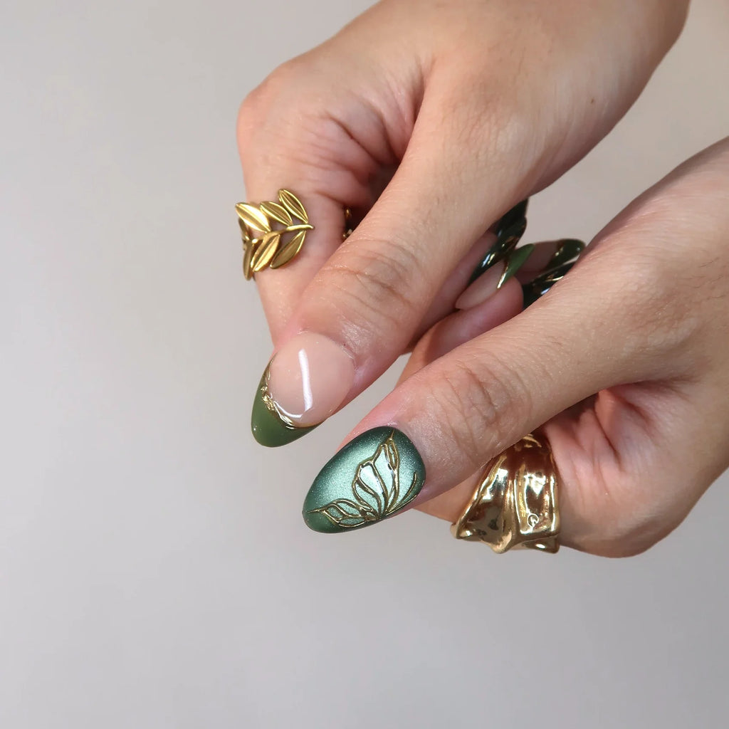 Evergreen - Ersa Nails Nude Jade PressOnNails