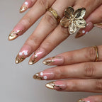Fleur d’Or - Ersa Nails Nude Gold PressOnNails