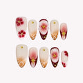 Garden Diary - Ersa Nails Nude Red PressOnNails