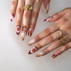 Garden Diary - Ersa Nails Nude Red PressOnNails
