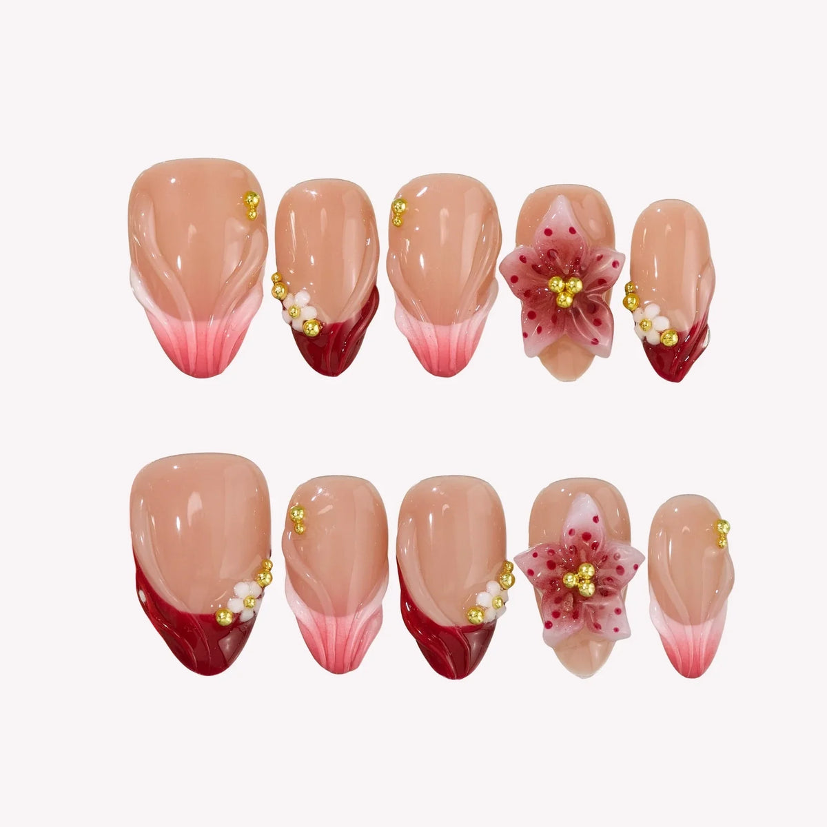 Garden Soirée- Ersa Nails Nude Pink PressOnNails