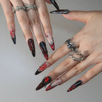 Get Dangerous - Ersa Nails Red Black PressOnNails