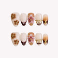Glam Queen - Ersa Nails Nude Brown PressOnNails