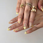 Golden Daisy - Ersa Nails Nude Yellow PressOnNails