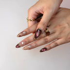 Grand Soir - Ersa Nails Nude Gold PressOnNails