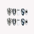 Haunted - Ersa Nails White Black PressOnNails
