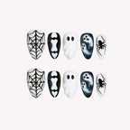 Haunted - Ersa Nails White Black PressOnNails