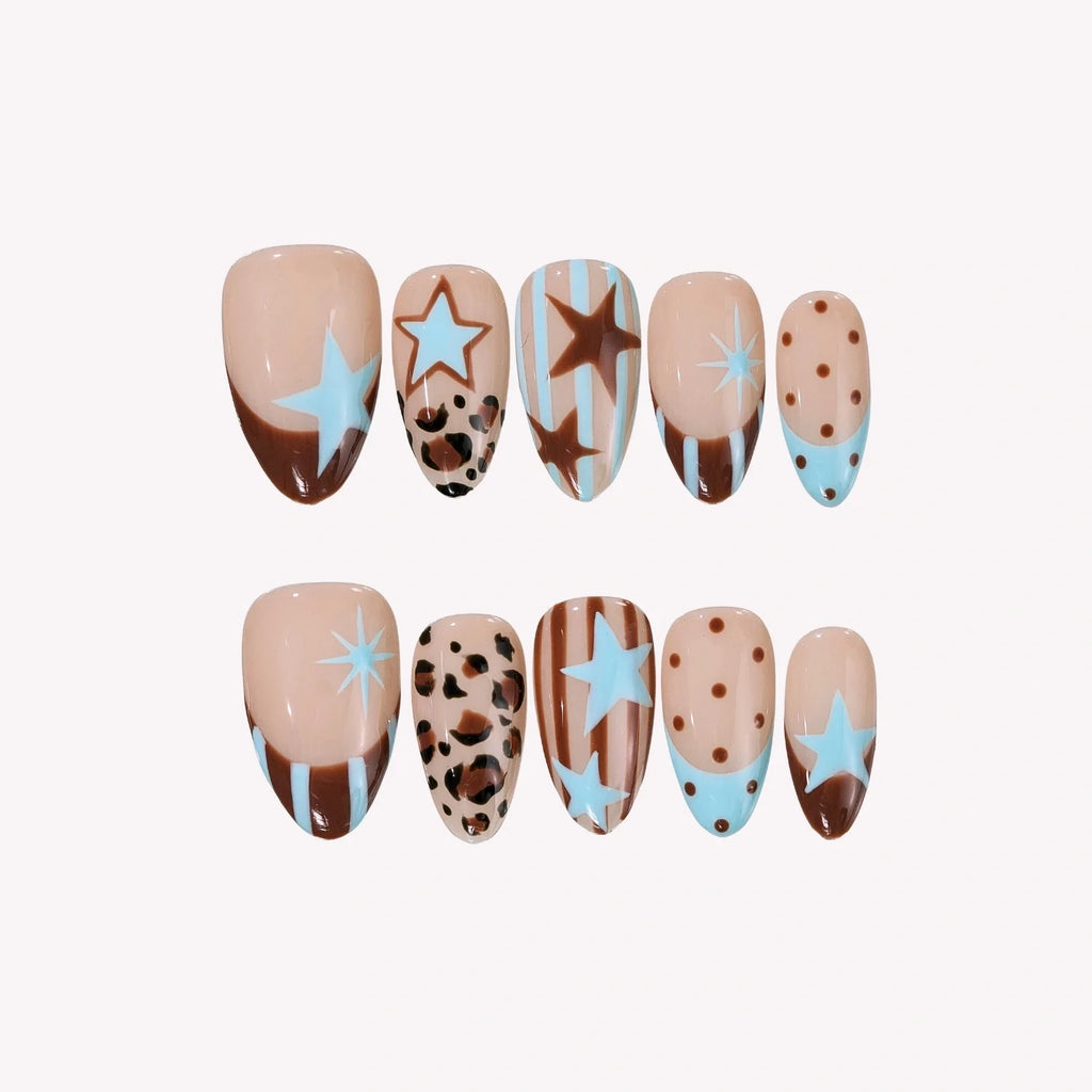 Hot Snack - Ersa Nails Nude Brown PressOnNails