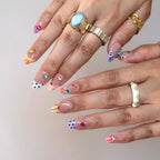 I'm Iconic - Ersa Nails White Blue PressOnNails