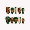 In Style - Ersa Nails Brown Jade PressOnNails