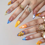 Juicie - Ersa Nails Blue Yellow PressOnNails