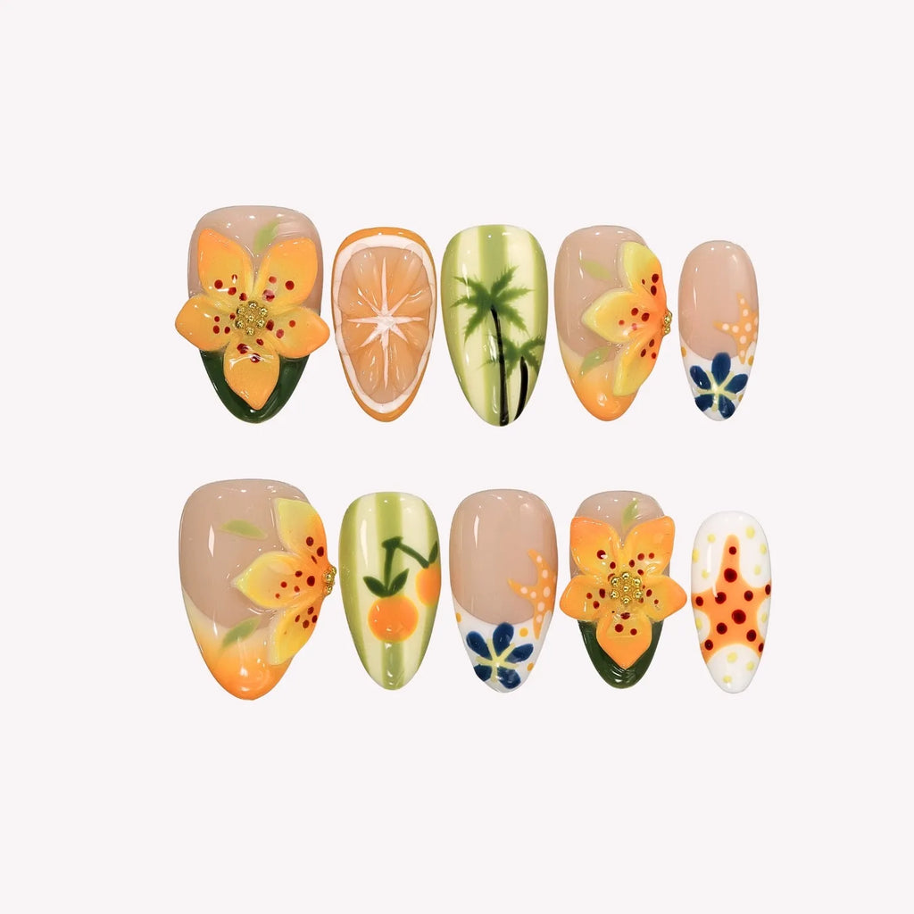 Just Sunshine - Ersa Nails Nude Orange PressOnNails