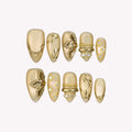 Lazy Sunlight - Ersa Nails Gold PressOnNails