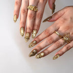 Lazy Sunlight - Ersa Nails Gold PressOnNails