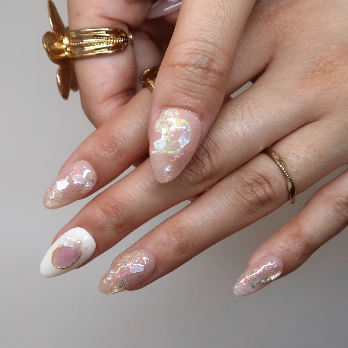 Like A Dream - Ersa Nails Nude White PressOnNails