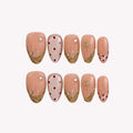 Little Crush - Ersa Nails Nude Gold PressOnNails