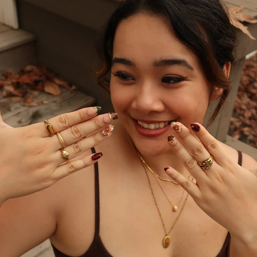 Little Moments - Ersa Nails Nude Brown PressOnNails
