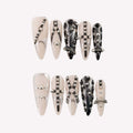 Metal Mesh - Ersa Nails Nude Silver PressOnNails