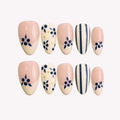 Milk & Berries - Ersa Nails Nude Blue White PressOnNails