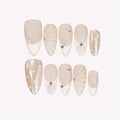 Milky Crystal - Ersa Nails Nude White PressOnNails