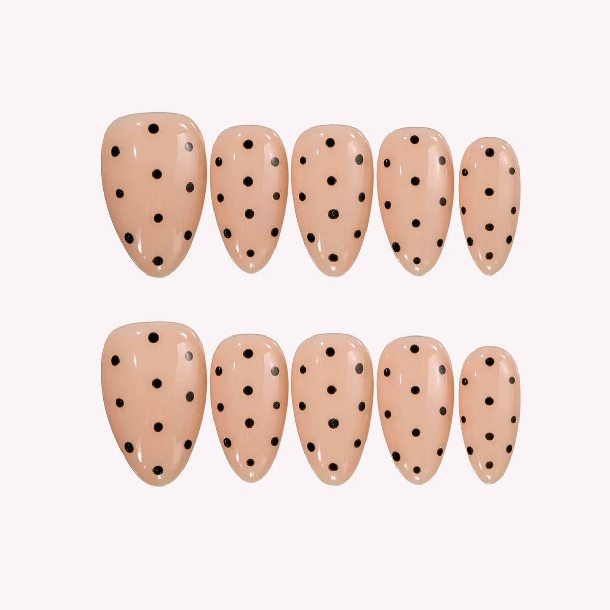 Mocha Dot - Ersa Nails Nude PressOnNails