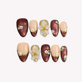 Mulled Wine - Ersa Nails Nude Red PressOnNails