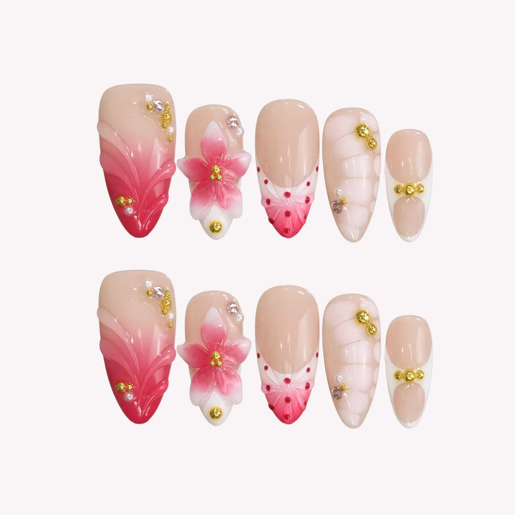 Pastal Bloom - Ersa Nails Nude Pink PressOnNails