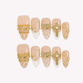 Saint Glow - Ersa Nails Nude White Gold PressOnNails