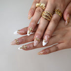 Saint Glow - Ersa Nails Nude White Gold PressOnNails