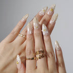 Silken Waves - Ersa Nails Nude White PressOnNails
