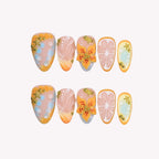 Sunset Fizz - Ersa Nails Orange Nude PressOnNails