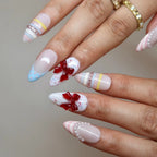 Sweet Confetti - Ersa Nails Nude White Blue Pink PressOnNails