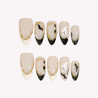 Sweet Tricks - Ersa Nails Nude Black PressOnNails