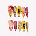 The Heat - Ersa Nails Yellow PressOnNails