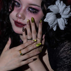 Thorned Heart - Ersa Nails Brown Jade PressOnNails