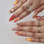 Tropical Cocktail- Ersa Nails Orange PressOnNails