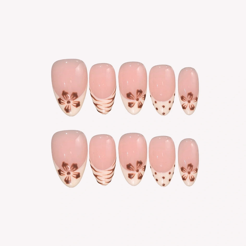 Unwind - Ersa Nails Nude White PressOnNails